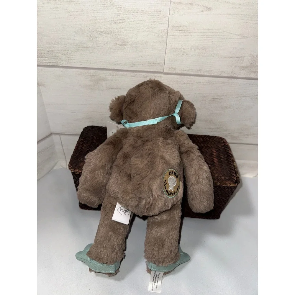 Slumberkins Bigfoot Snorkel Camp Slumberkins Brown‎ Plush Toy With Fins NWT